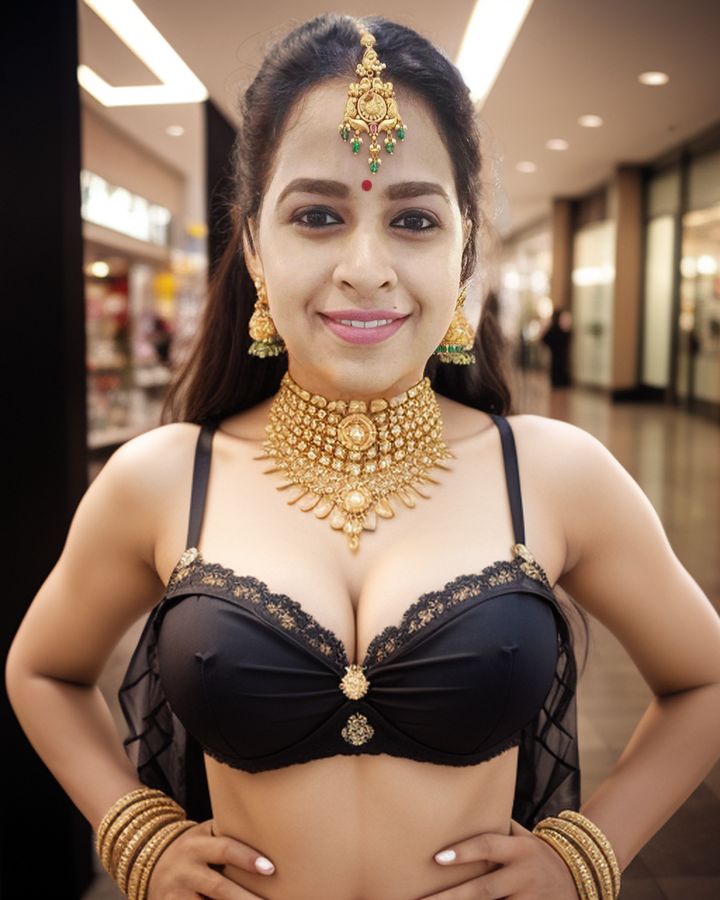 Sadhika Venugopal blouse low neck cleavage hot stills