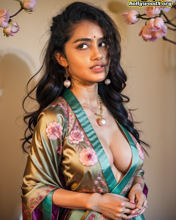 Anupama Parameswaran sexy cleavage half boobs visible open dress